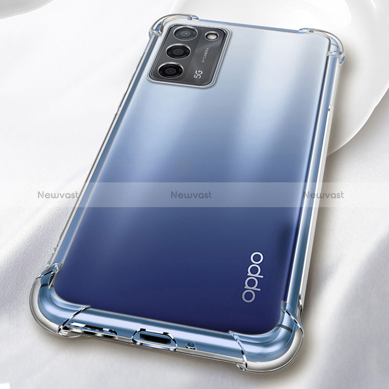 Ultra-thin Transparent TPU Soft Case T10 for Oppo A53s 5G Clear