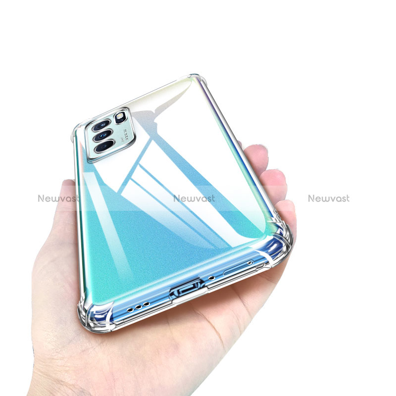 Ultra-thin Transparent TPU Soft Case T10 for Oppo Reno6 Pro 5G India Clear