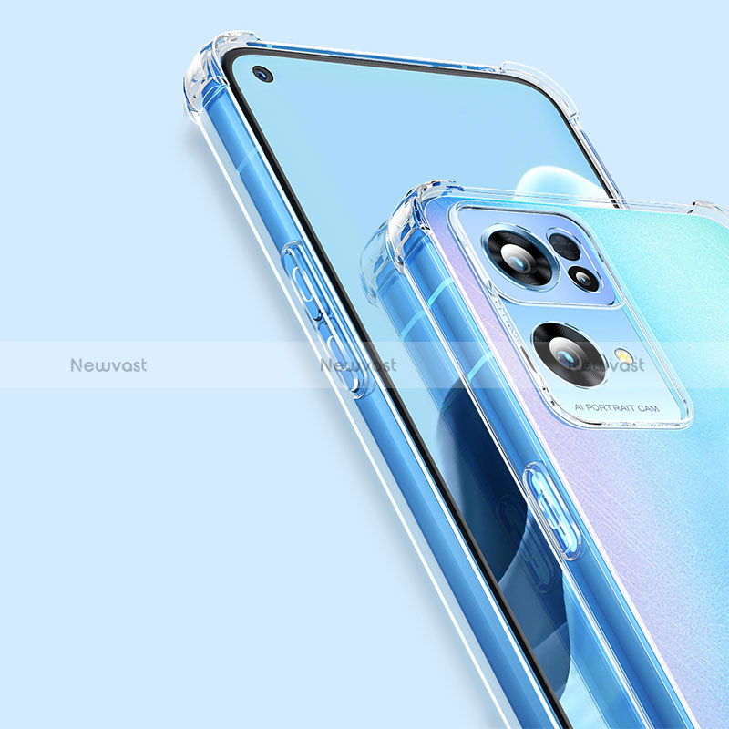 Ultra-thin Transparent TPU Soft Case T10 for Oppo Reno7 Pro 5G Clear