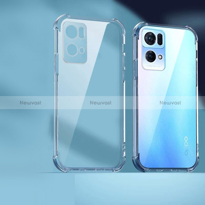 Ultra-thin Transparent TPU Soft Case T10 for Oppo Reno7 Pro 5G Clear