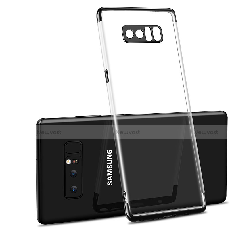 Ultra-thin Transparent TPU Soft Case T10 for Samsung Galaxy Note 8 Duos N950F Black