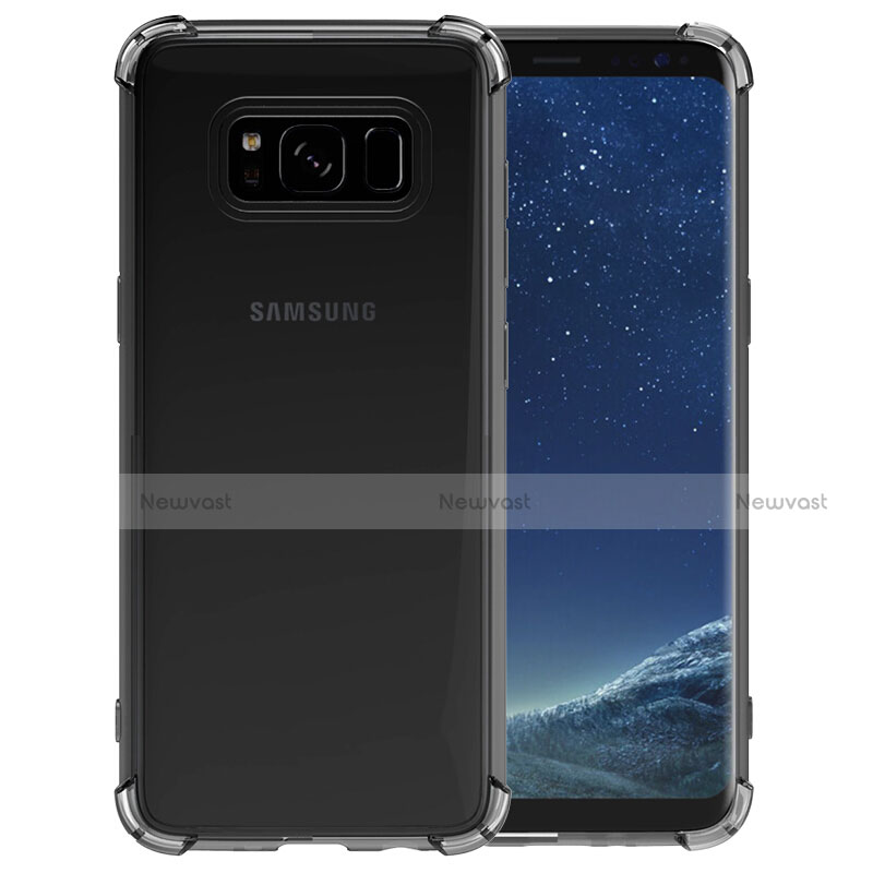 Ultra-thin Transparent TPU Soft Case T10 for Samsung Galaxy S8 Gray