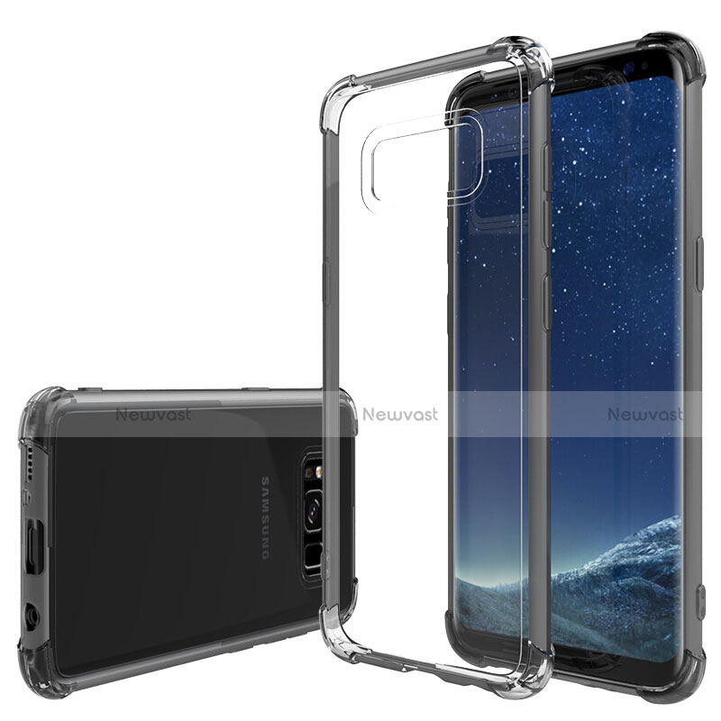 Ultra-thin Transparent TPU Soft Case T10 for Samsung Galaxy S8 Gray