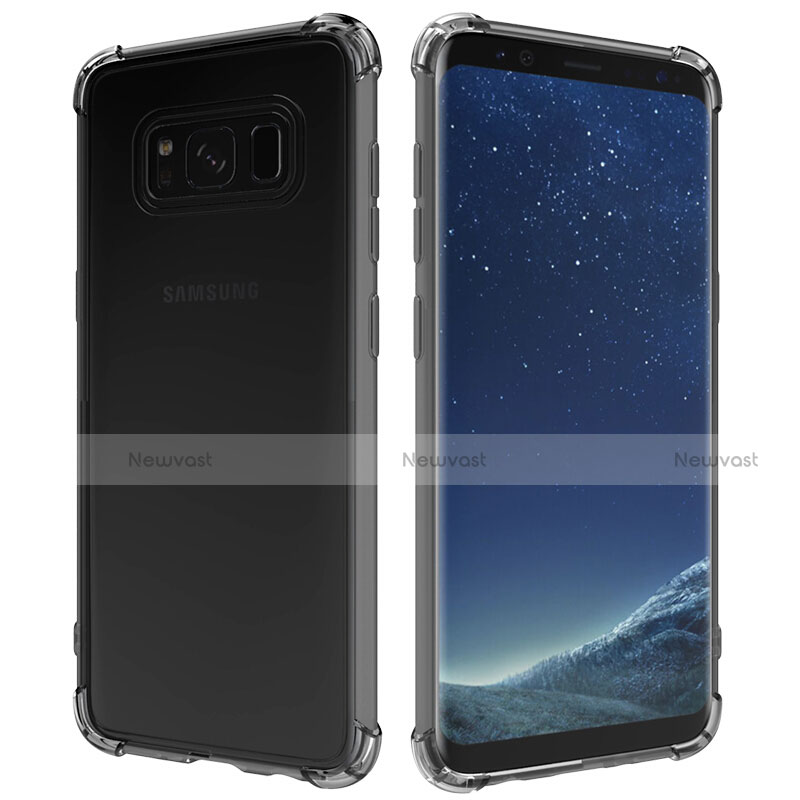 Ultra-thin Transparent TPU Soft Case T10 for Samsung Galaxy S8 Gray