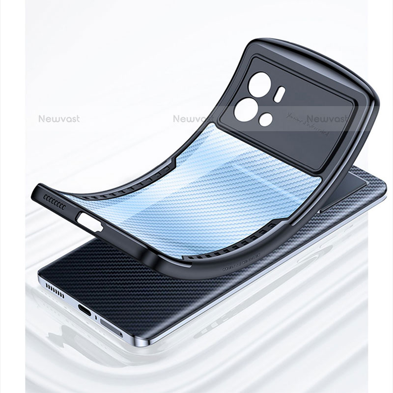 Ultra-thin Transparent TPU Soft Case T10 for Vivo iQOO 9 5G Black