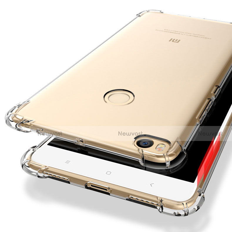 Ultra-thin Transparent TPU Soft Case T10 for Xiaomi Mi Max 2 Clear