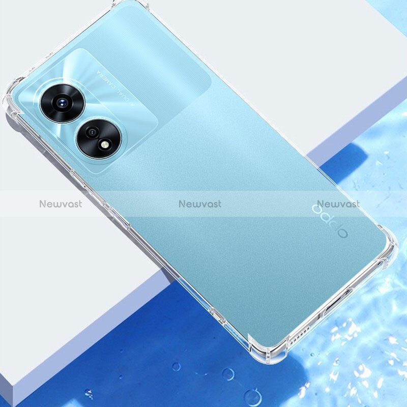 Ultra-thin Transparent TPU Soft Case T11 for Oppo A78 5G Clear