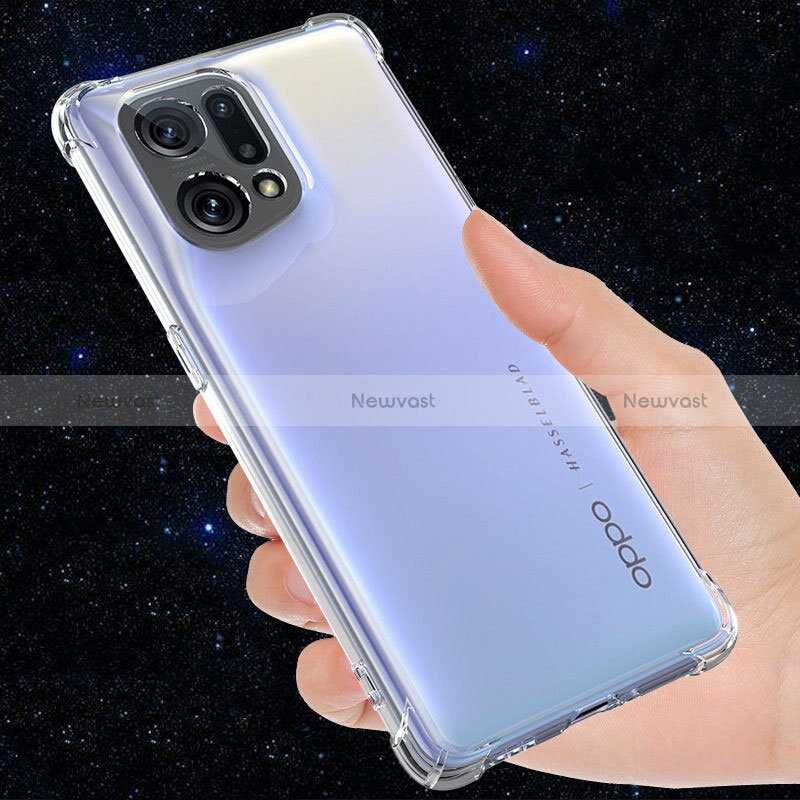 Ultra-thin Transparent TPU Soft Case T11 for Oppo Find X5 5G Clear