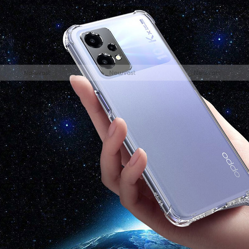 Ultra-thin Transparent TPU Soft Case T11 for Oppo K10X 5G Clear