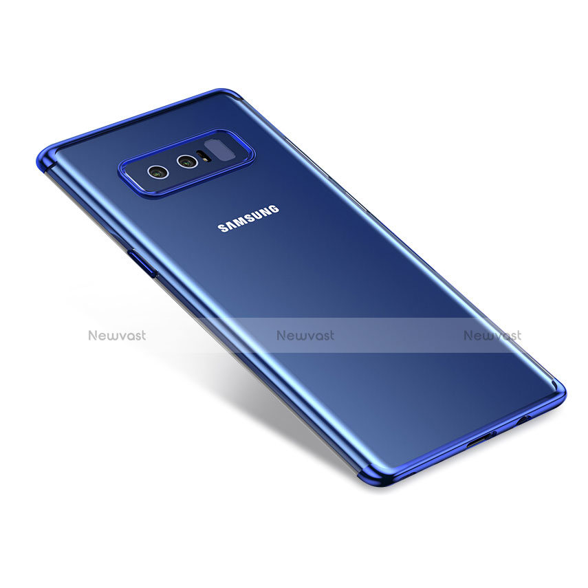 Ultra-thin Transparent TPU Soft Case T11 for Samsung Galaxy Note 8 Blue