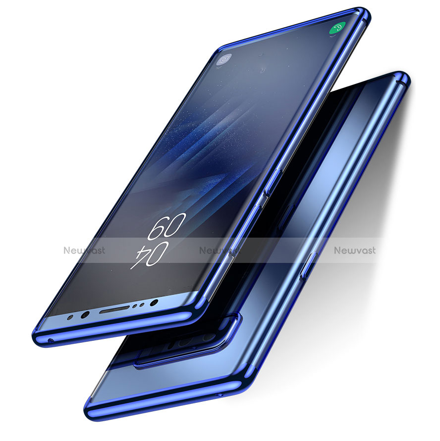 Ultra-thin Transparent TPU Soft Case T11 for Samsung Galaxy Note 8 Blue