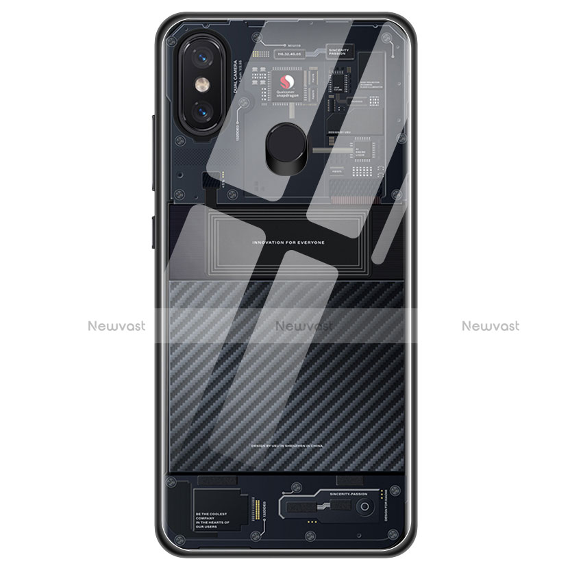 Ultra-thin Transparent TPU Soft Case T11 for Xiaomi Mi 8 Black