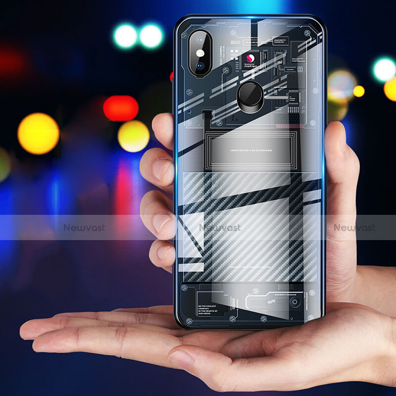 Ultra-thin Transparent TPU Soft Case T11 for Xiaomi Mi 8 Black