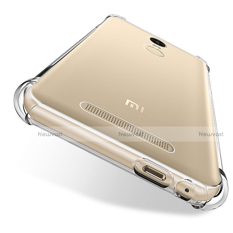 Ultra-thin Transparent TPU Soft Case T11 for Xiaomi Redmi Note 3 MediaTek Clear