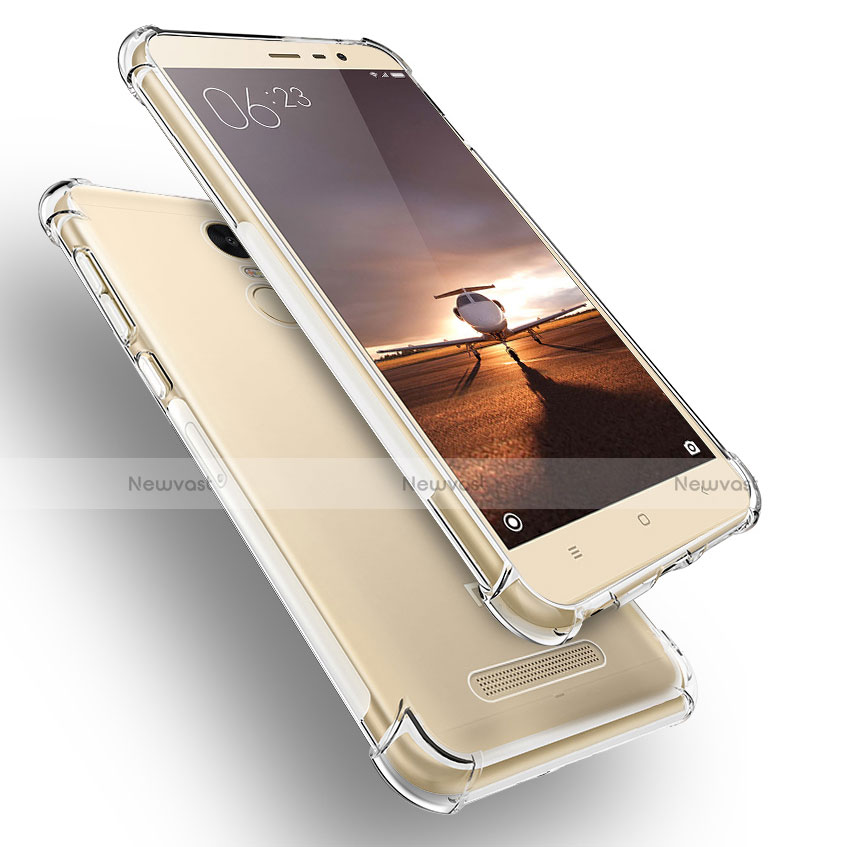 Ultra-thin Transparent TPU Soft Case T11 for Xiaomi Redmi Note 3 MediaTek Clear