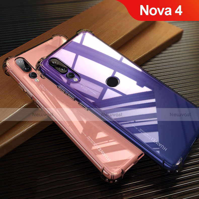 Ultra-thin Transparent TPU Soft Case T12 for Huawei Nova 4 Red
