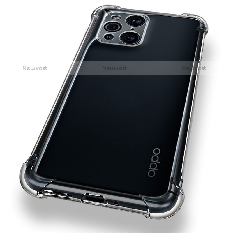 Ultra-thin Transparent TPU Soft Case T12 for Oppo Find X3 Pro 5G Clear