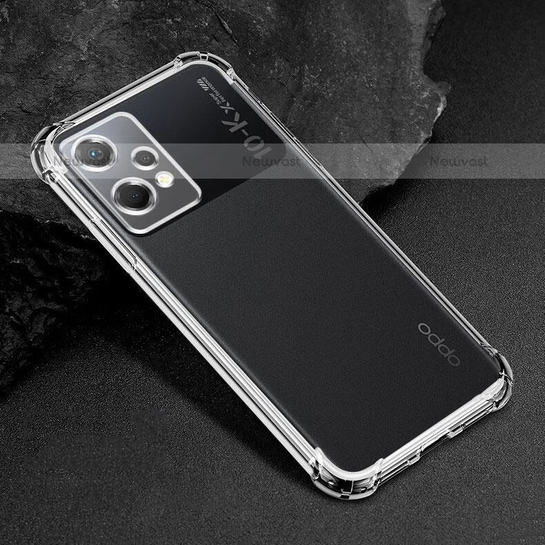 Ultra-thin Transparent TPU Soft Case T12 for Oppo K10X 5G Clear