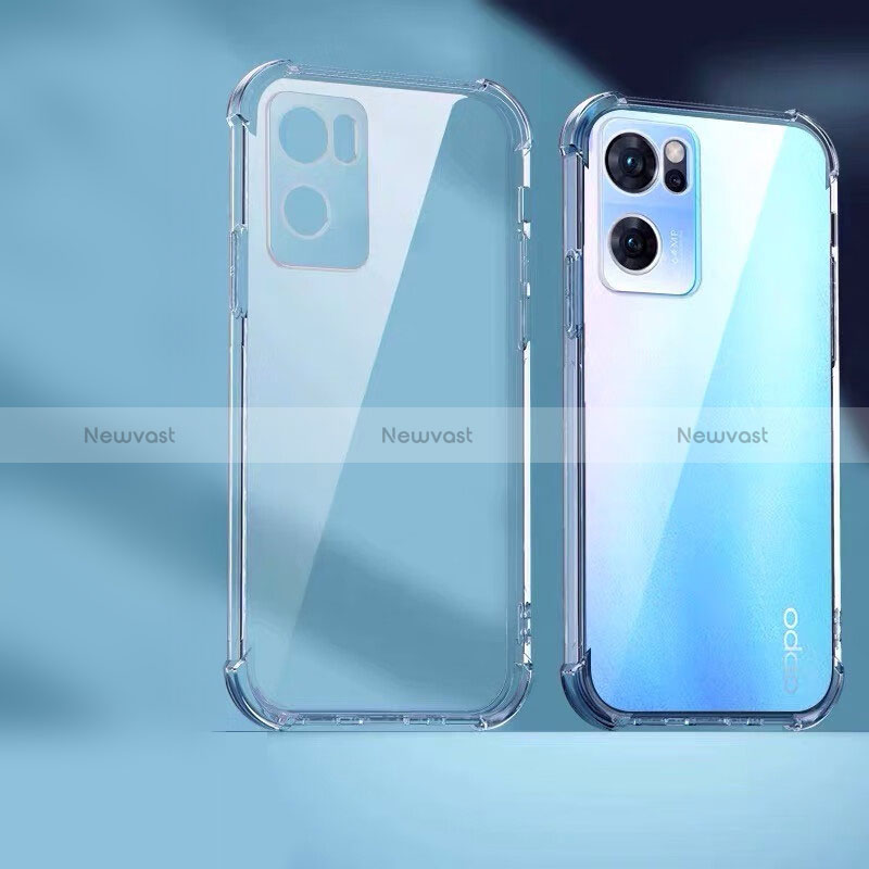 Ultra-thin Transparent TPU Soft Case T12 for Oppo Reno7 5G Clear