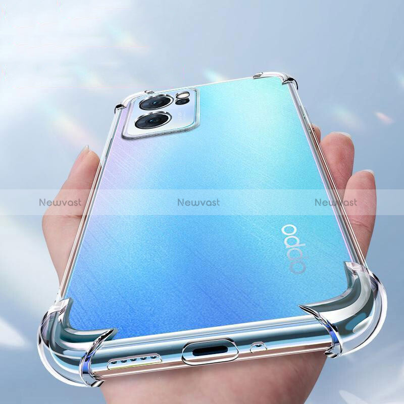Ultra-thin Transparent TPU Soft Case T12 for Oppo Reno7 5G Clear
