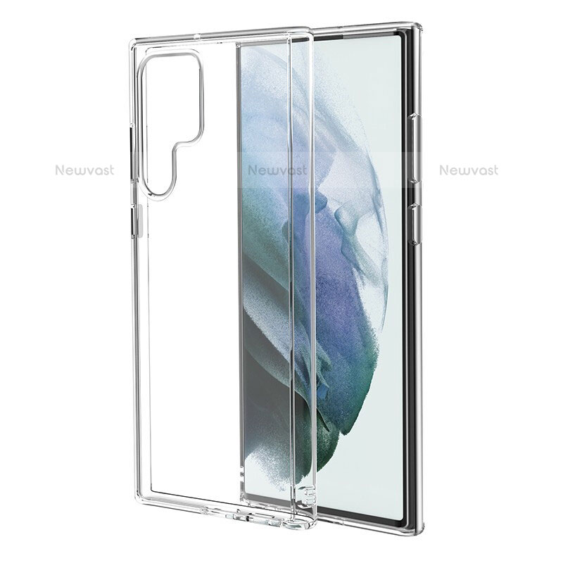 Ultra-thin Transparent TPU Soft Case T12 for Samsung Galaxy S22 Ultra 5G Clear