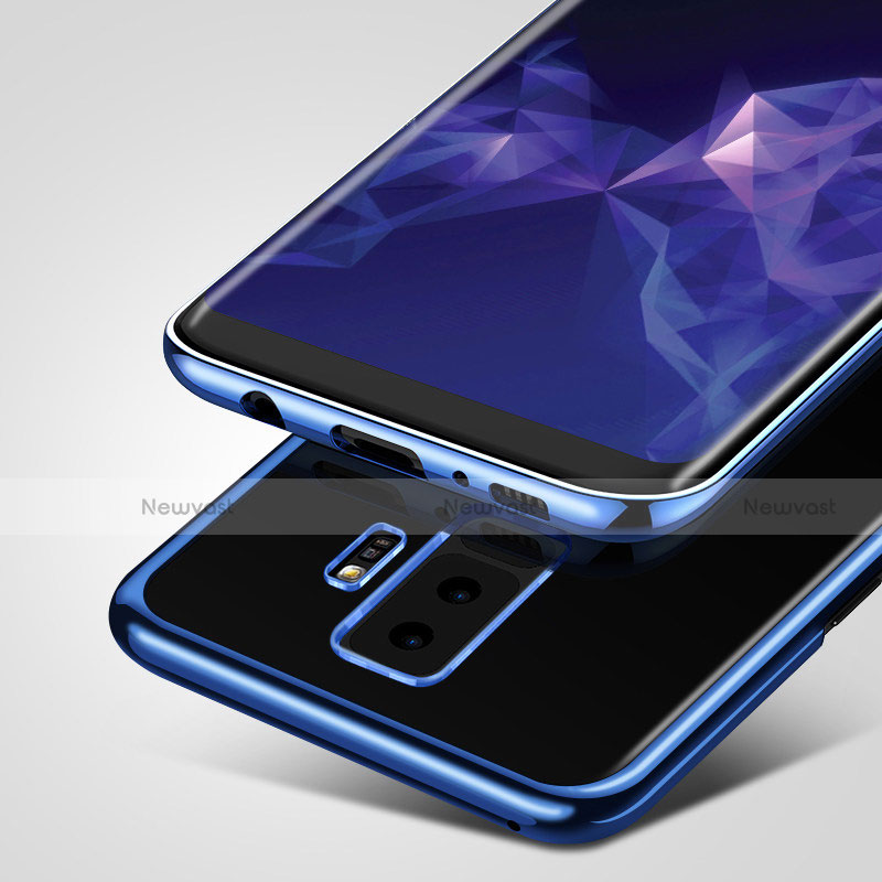 Ultra-thin Transparent TPU Soft Case T12 for Samsung Galaxy S9 Plus Blue