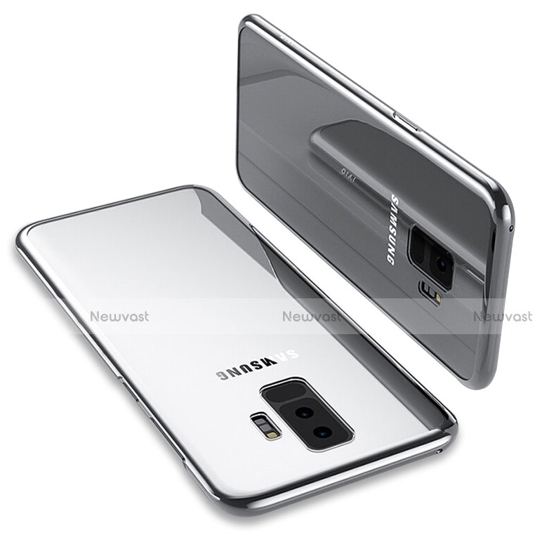 Ultra-thin Transparent TPU Soft Case T12 for Samsung Galaxy S9 Plus Silver