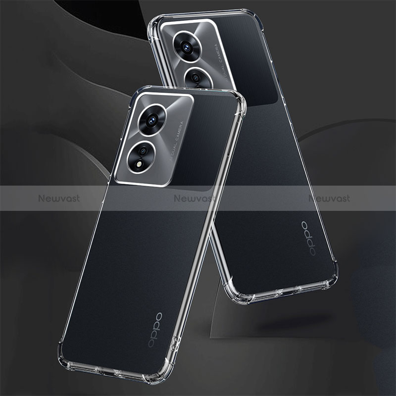 Ultra-thin Transparent TPU Soft Case T13 for Oppo A58 5G Clear