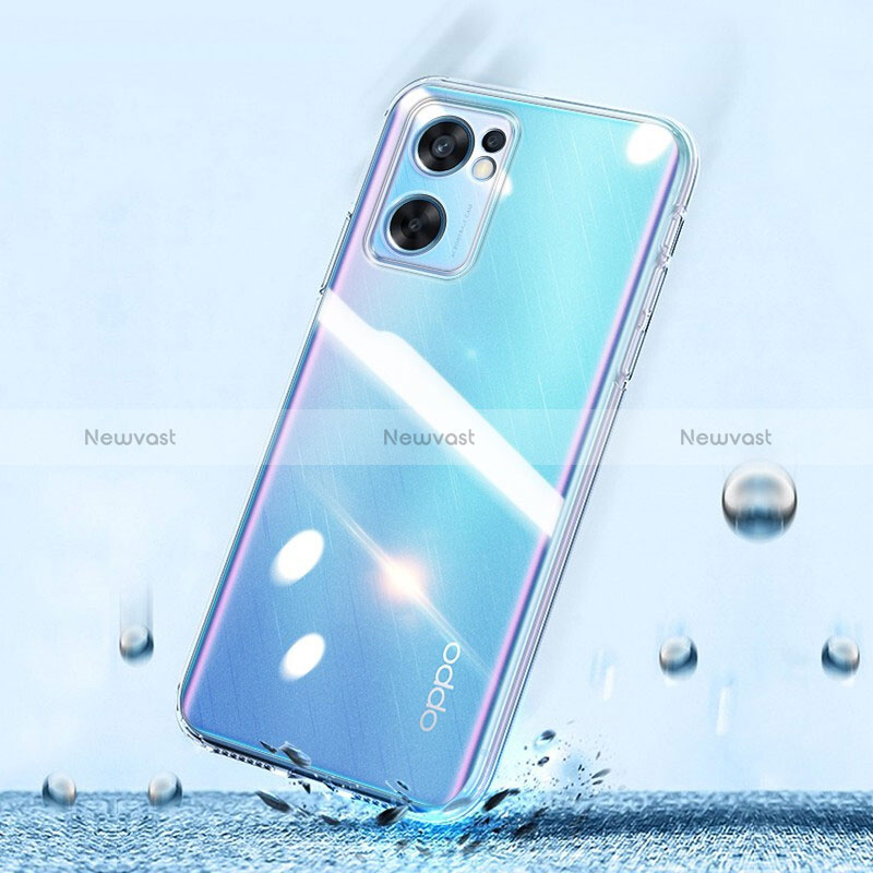 Ultra-thin Transparent TPU Soft Case T13 for Oppo Reno7 SE 5G Clear