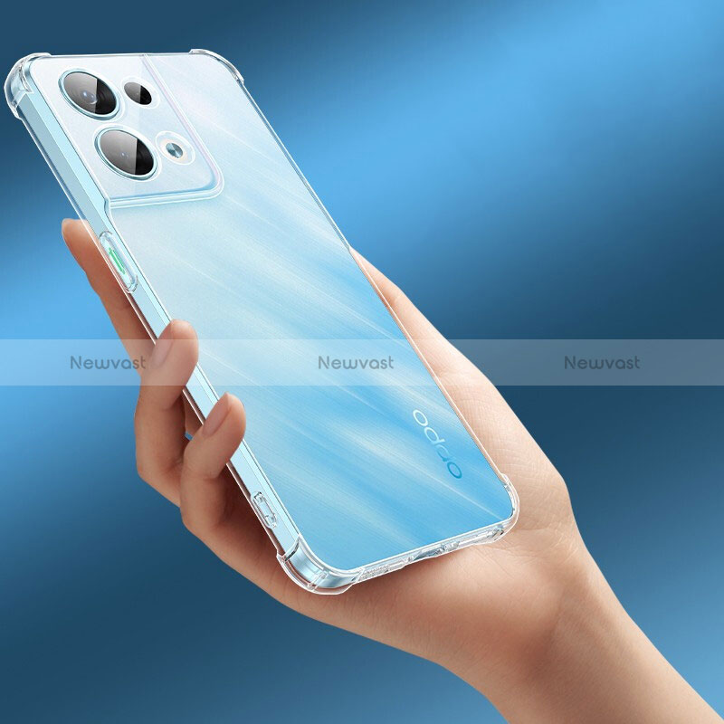 Ultra-thin Transparent TPU Soft Case T13 for Oppo Reno8 Pro 5G Clear