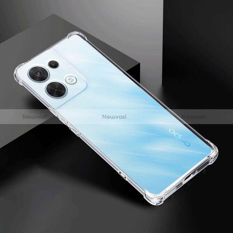 Ultra-thin Transparent TPU Soft Case T13 for Oppo Reno8 Pro 5G Clear