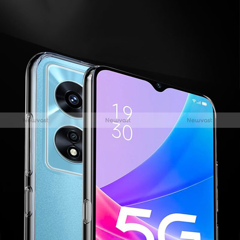 Ultra-thin Transparent TPU Soft Case T14 for Oppo A98 5G Clear