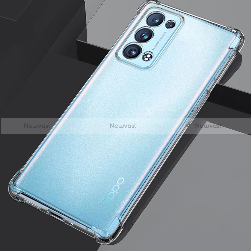 Ultra-thin Transparent TPU Soft Case T14 for Oppo Reno6 Pro+ Plus 5G Clear