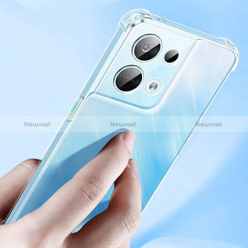 Ultra-thin Transparent TPU Soft Case T14 for Oppo Reno8 Pro 5G Clear