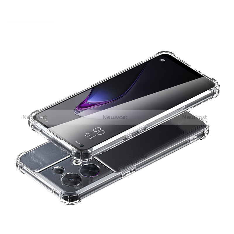 Ultra-thin Transparent TPU Soft Case T14 for Oppo Reno8 Pro+ Plus 5G Clear