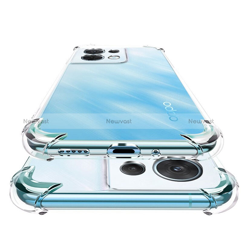 Ultra-thin Transparent TPU Soft Case T14 for Oppo Reno9 5G Clear