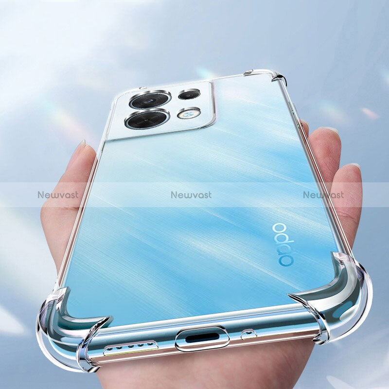 Ultra-thin Transparent TPU Soft Case T14 for Oppo Reno9 5G Clear