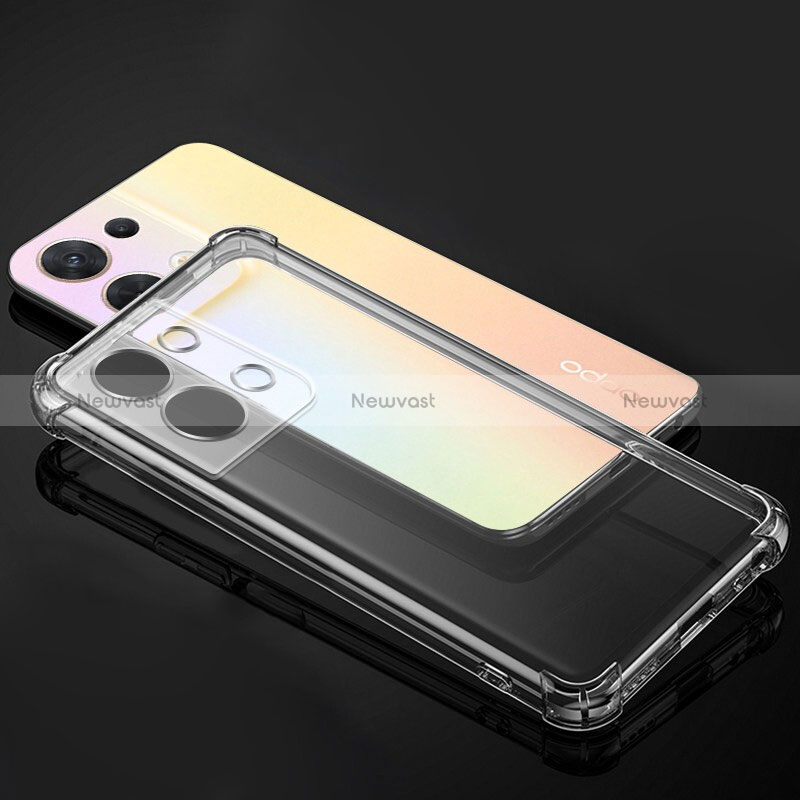 Ultra-thin Transparent TPU Soft Case T14 for Oppo Reno9 Pro+ Plus 5G Clear