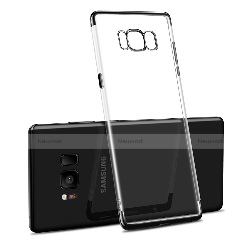 Ultra-thin Transparent TPU Soft Case T14 for Samsung Galaxy S8 Plus Black