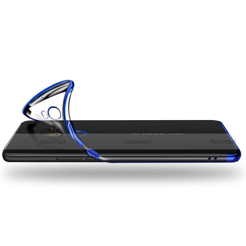 Ultra-thin Transparent TPU Soft Case T14 for Xiaomi Mi Mix 2 Blue
