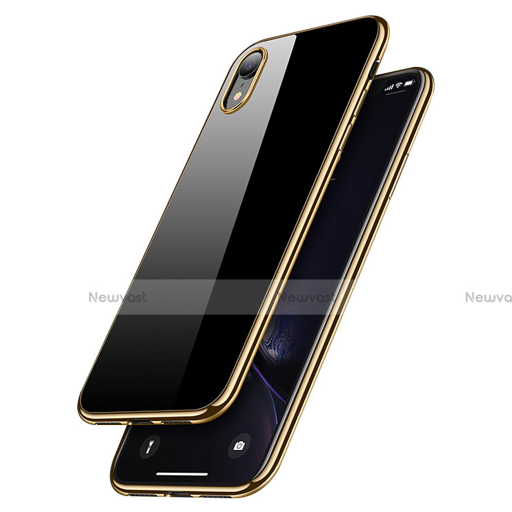 Ultra-thin Transparent TPU Soft Case T15 for Apple iPhone XR Gold