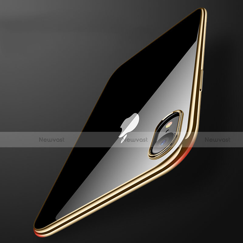 Ultra-thin Transparent TPU Soft Case T15 for Apple iPhone XR Gold