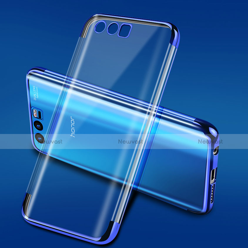 Ultra-thin Transparent TPU Soft Case T15 for Huawei Honor 9 Premium Blue