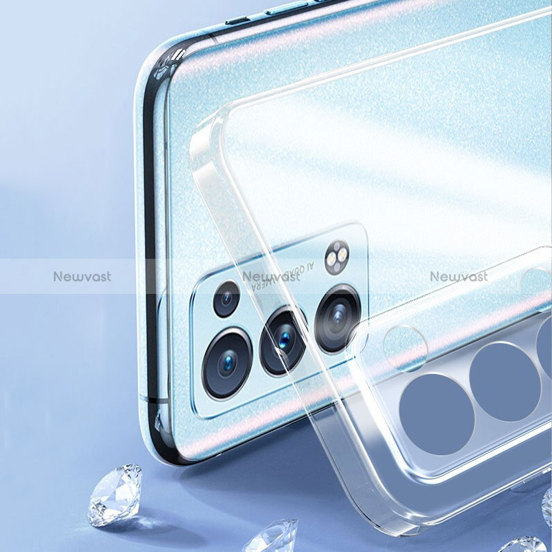 Ultra-thin Transparent TPU Soft Case T15 for Oppo Reno6 Pro 5G Clear