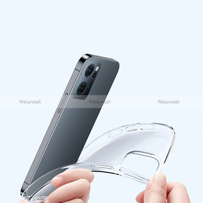 Ultra-thin Transparent TPU Soft Case T15 for Oppo Reno7 5G Clear