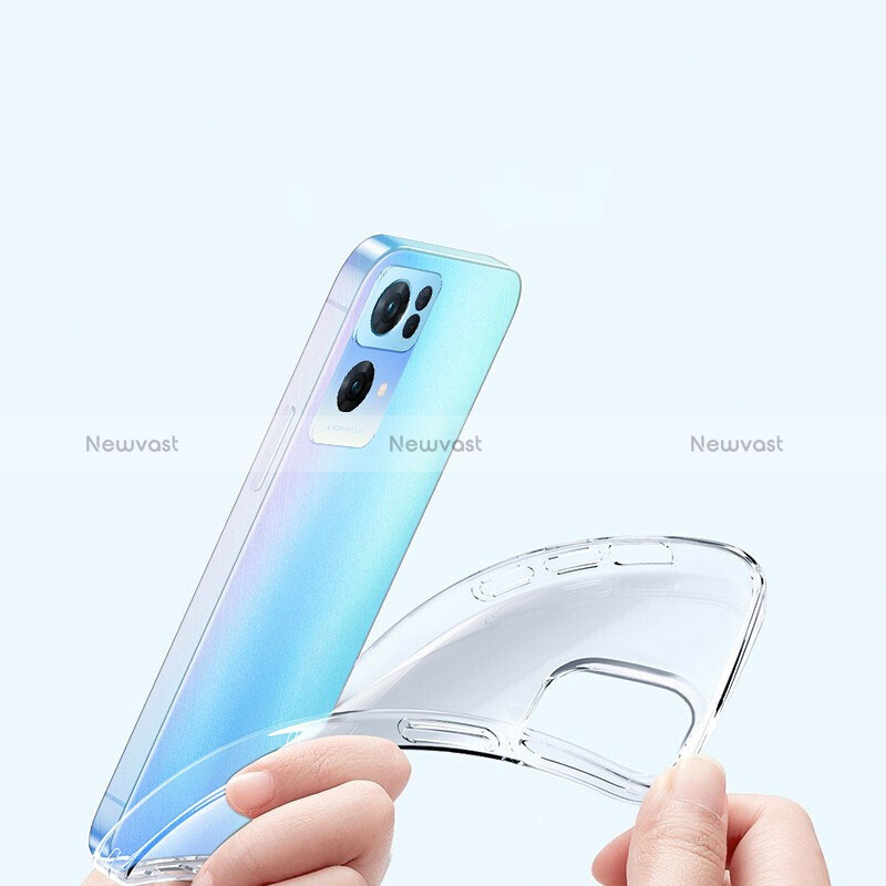 Ultra-thin Transparent TPU Soft Case T15 for Oppo Reno7 Pro 5G Clear