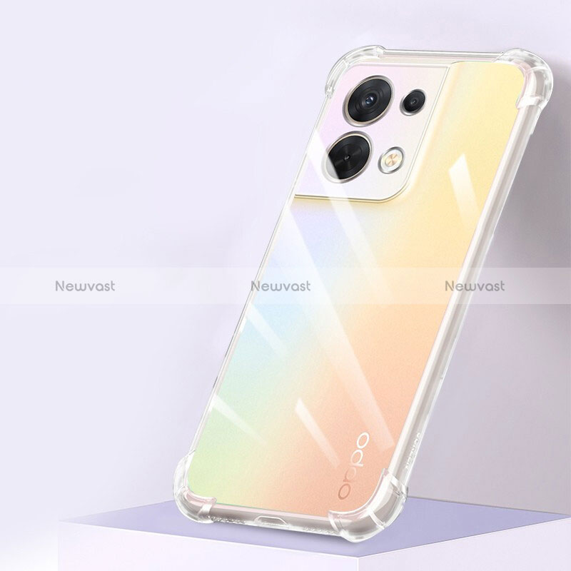 Ultra-thin Transparent TPU Soft Case T15 for Oppo Reno9 Pro+ Plus 5G Clear