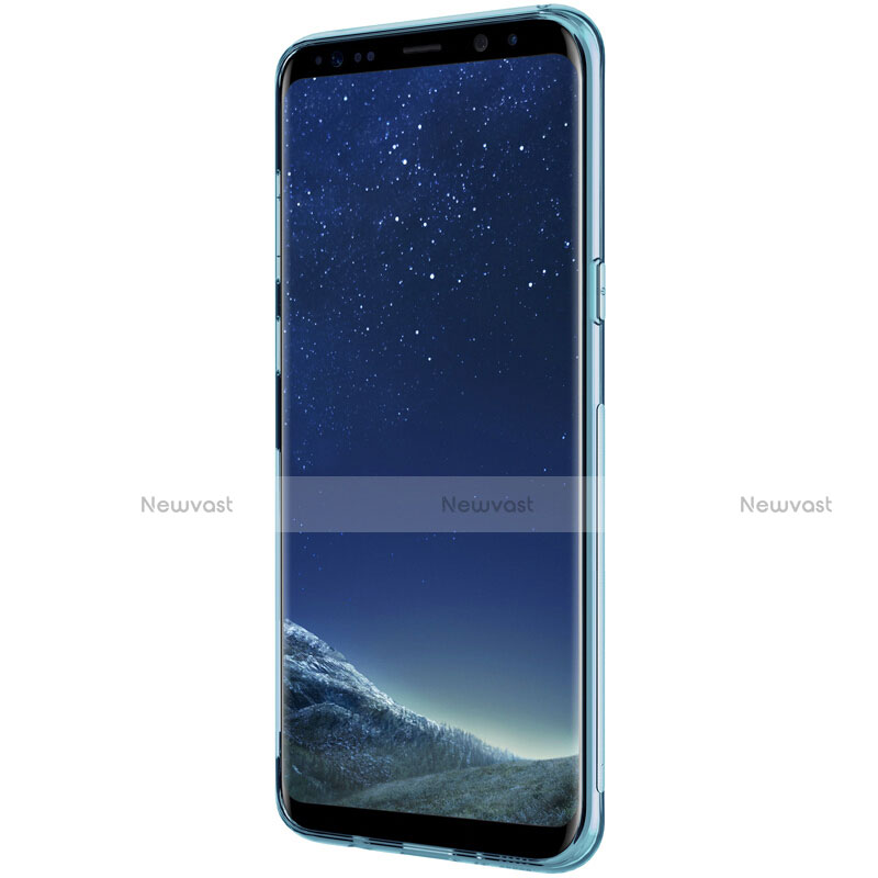 Ultra-thin Transparent TPU Soft Case T15 for Samsung Galaxy S8 Plus Blue