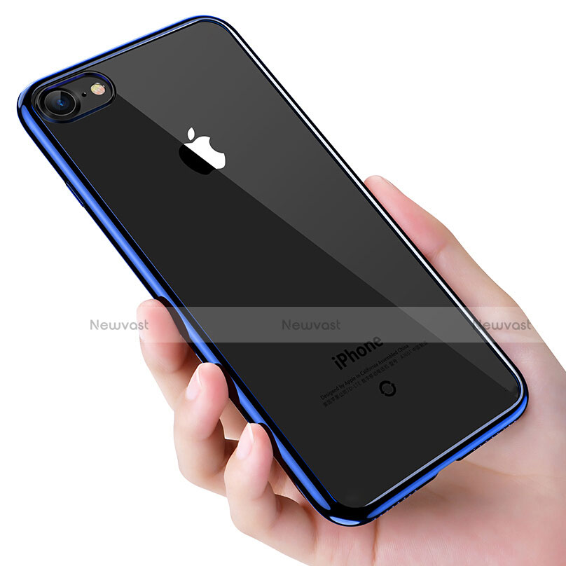 Ultra-thin Transparent TPU Soft Case T16 for Apple iPhone 6 Blue