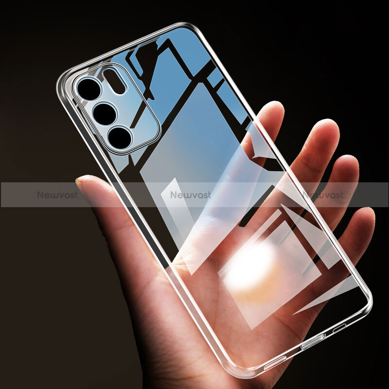 Ultra-thin Transparent TPU Soft Case T16 for Oppo Reno6 Pro 5G India Clear